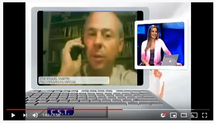 Entrevista en televisión sobre terapia online